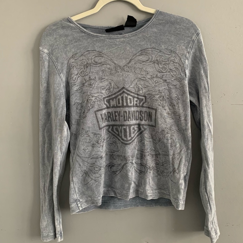 LONG SLEEVE HARLEY-DAVIDSON GREY SHIRT